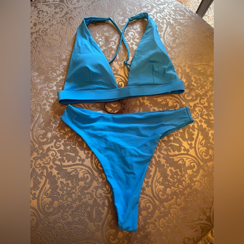 Blue bikini